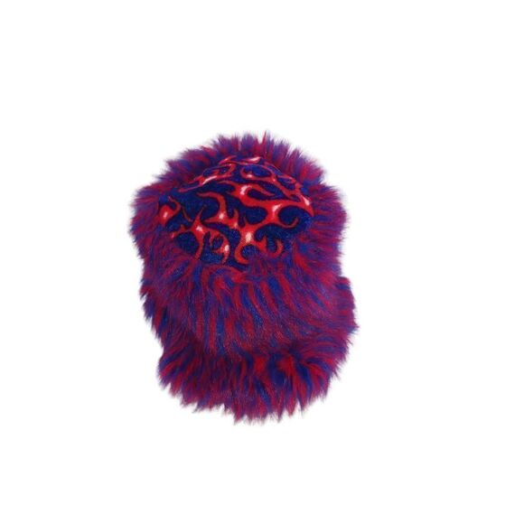 Fuzzy Bucket Festival Hat in Purple Floppy Hat Fur - Picture 6 of 8